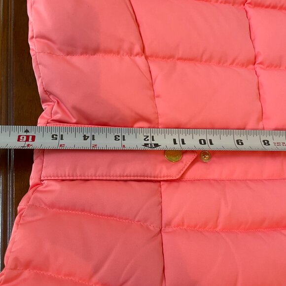 Lilly Pulitzer Women's Sz. S Coral Down Snap Front Puffer Vest isabelle - Picture 5 of 11